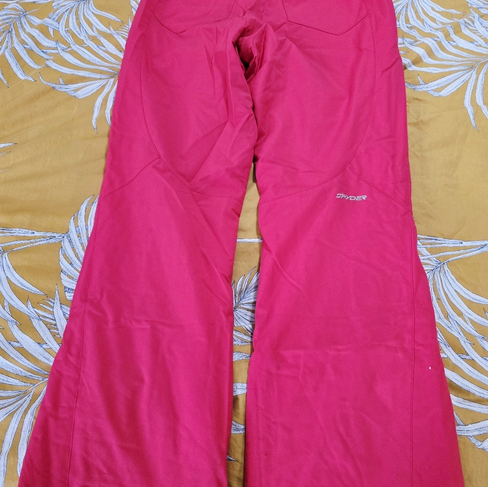 Spyder Hot Pink Flare Leg Snow Ski Pants - Picture 10 of 10